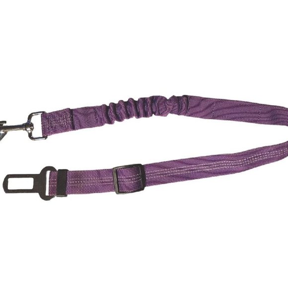 Pet Safety Restraint Seat Belt Adjustable Harness Lead Dog Cat Elastic 18.5"-24" - Picture 3 of 3